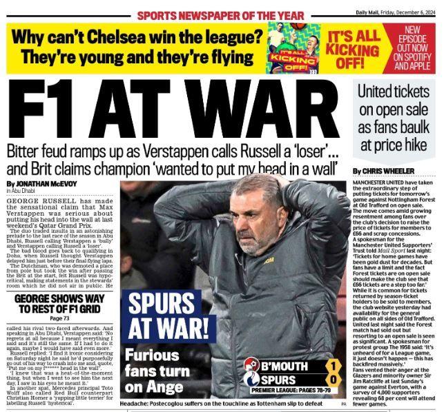 Friday's Mail back page