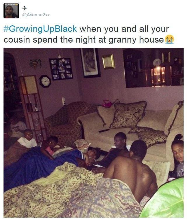 #GrowingUpBlack meme