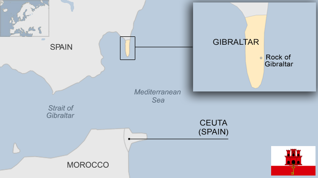 Map of Gibraltar