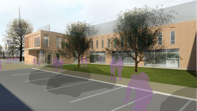 CGI of the new diagnostic centre