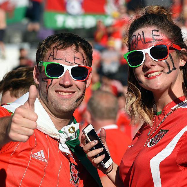 Wales fans at Euro 2016
