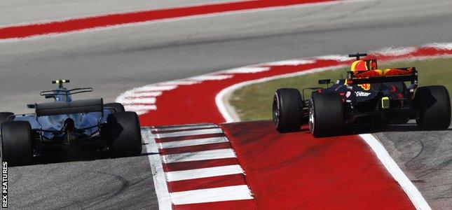 Valtteri Bottas and Max Verstappen