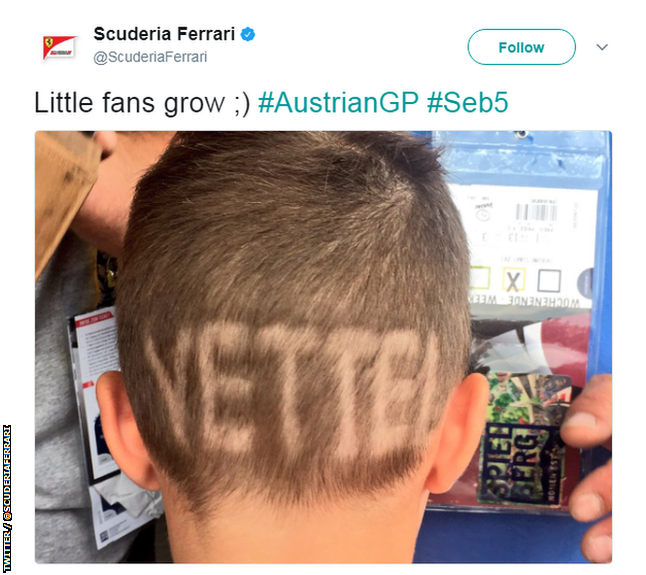 Ferrari Tweet