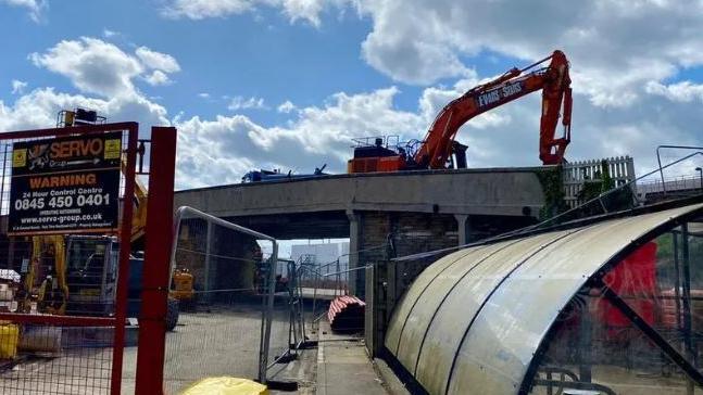 Work under way outside York station