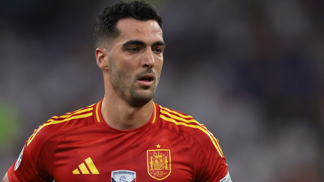 Mikel Merino in action for Spain