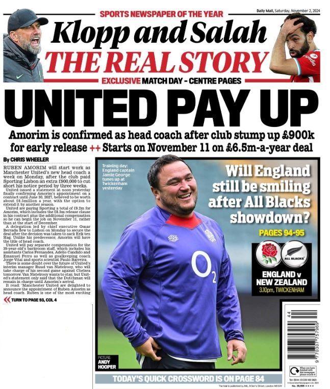 Mail back page: 'United pay up'