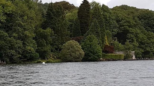 Windermere lakeside before the trees were felled