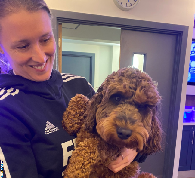 Lydia Bedford and her dog Baxter