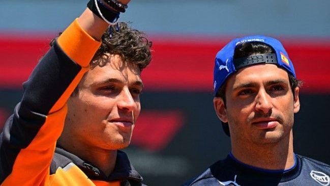 Lando Norris and Carlos Sainz