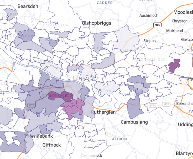 Latest glasgow heatmap