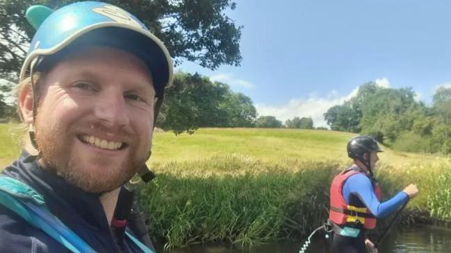 Jon Callow on paddleboard