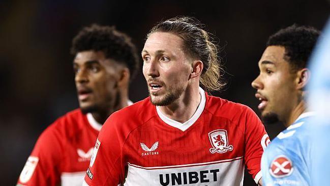 Luke Ayling in action for Middlesbrough against Coventry