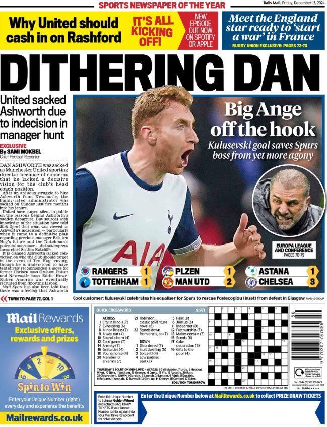 Mail back page