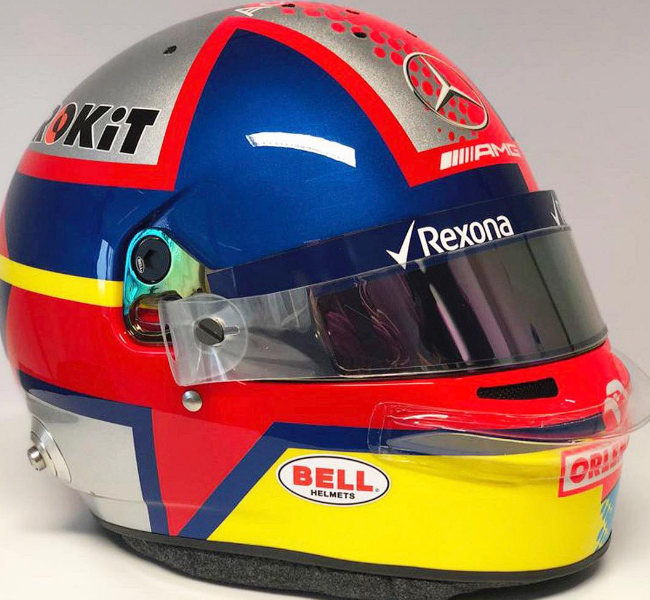 George Russell helmet