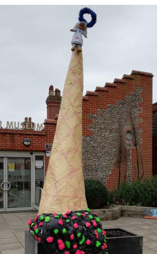 Ice cream cone Christmas tree