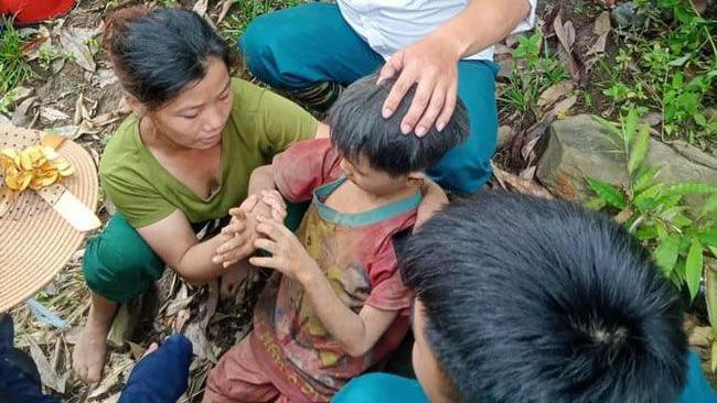 Dang Tien Lam was found by locals who heard a child's cry coming from the trees  