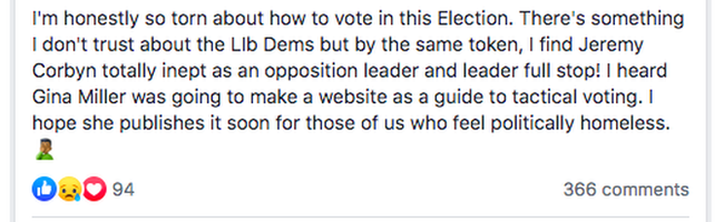 "I'm honestly so torn about how to vote in this election.