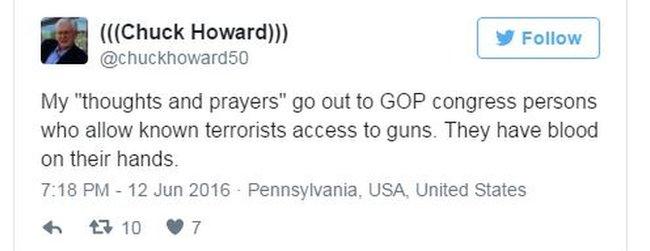 Tweet by Chuck Howard