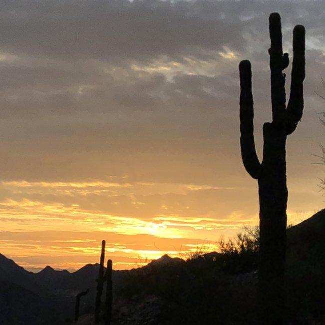 Skies in Tuscon, Arizona.