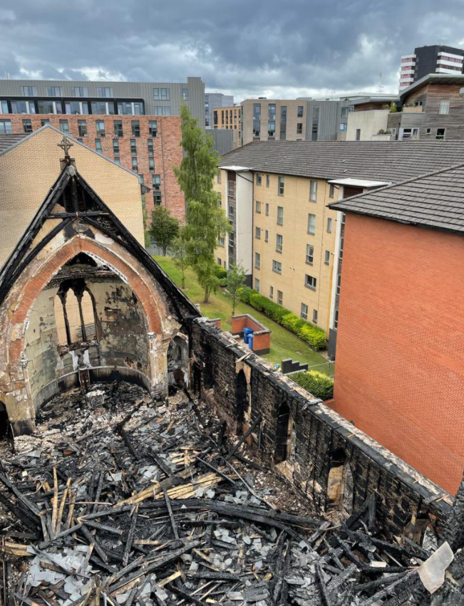 St Simon's after the fire