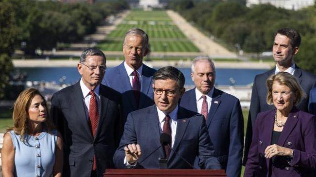 Republican leaders hold a news conference about the shutdown
