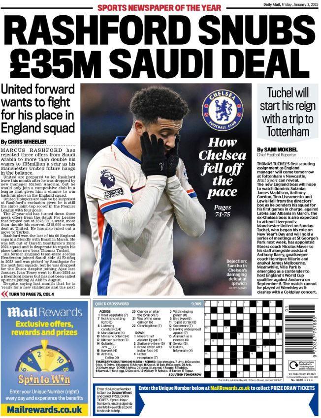 Mail back page