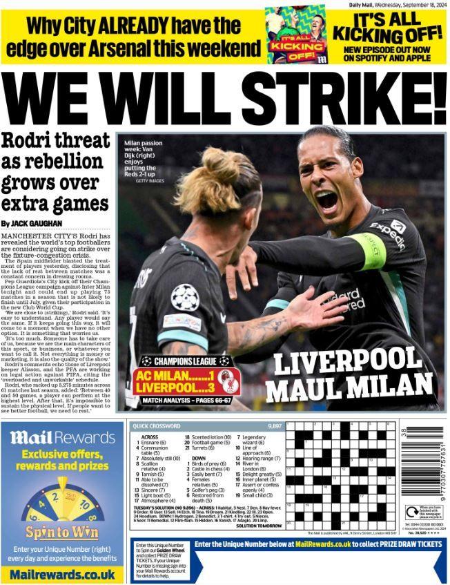 Mail back page