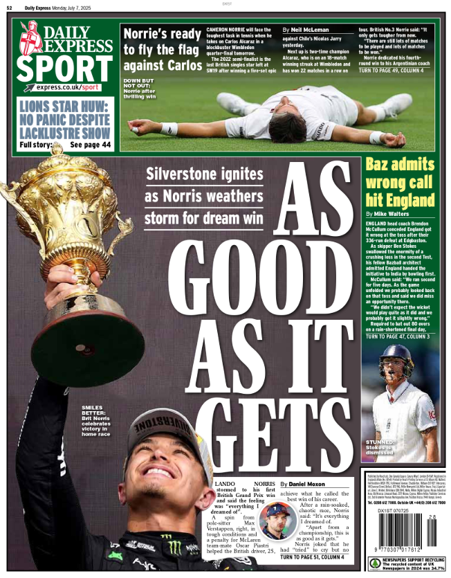 Express back page