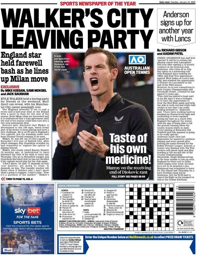 Mail back page