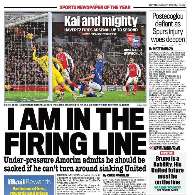 The back page of the Mail