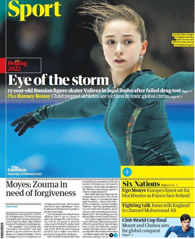 Guardian back page