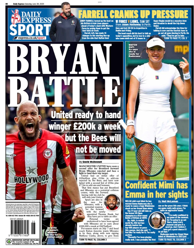 Express back page