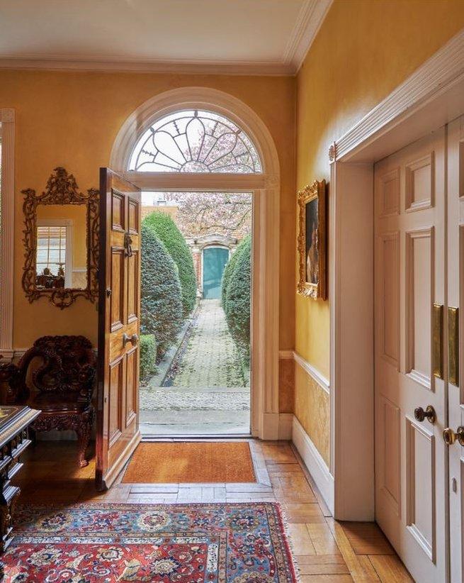 A view from the hall of Freddie Mercury's house looking towards the garden