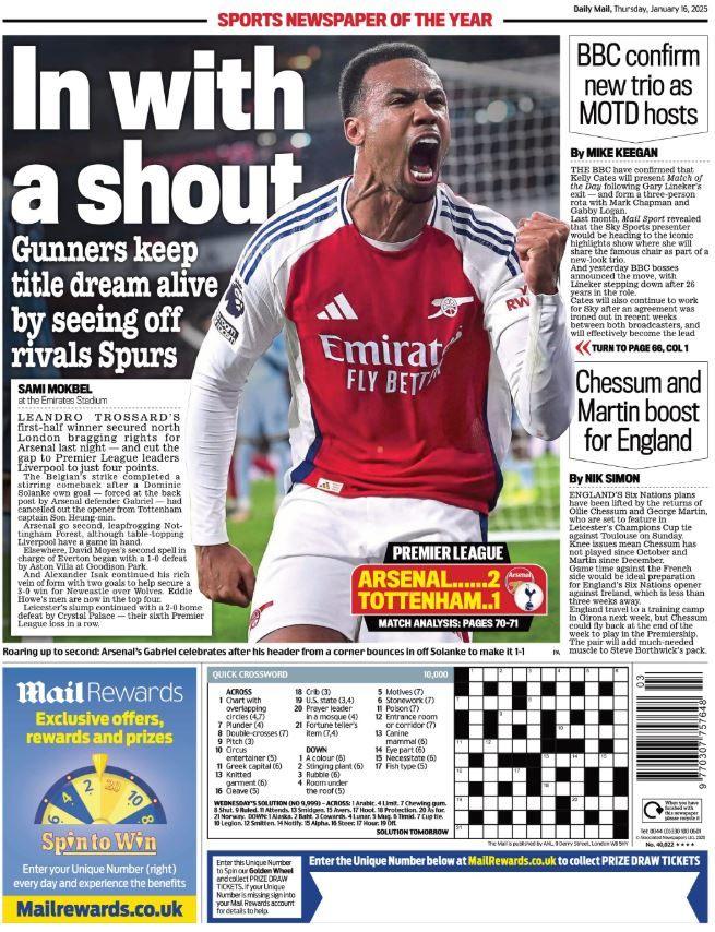 Mail back page