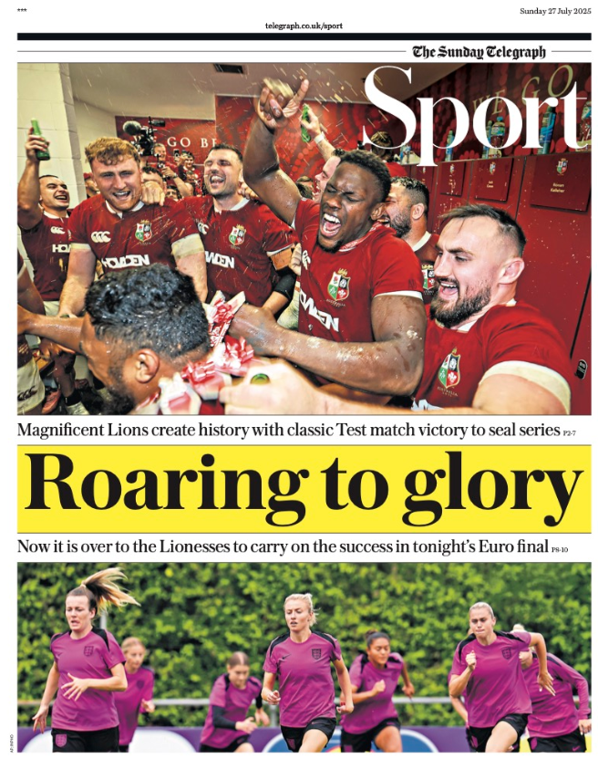 Telegraph back page