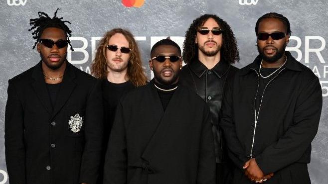 London jazz quintet Ezra Collective wore black on the red carpet