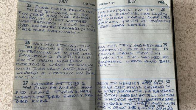 Harold Martin's diary