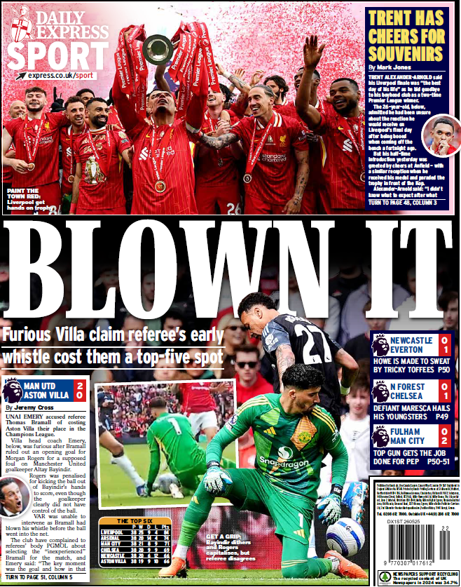 Express back page