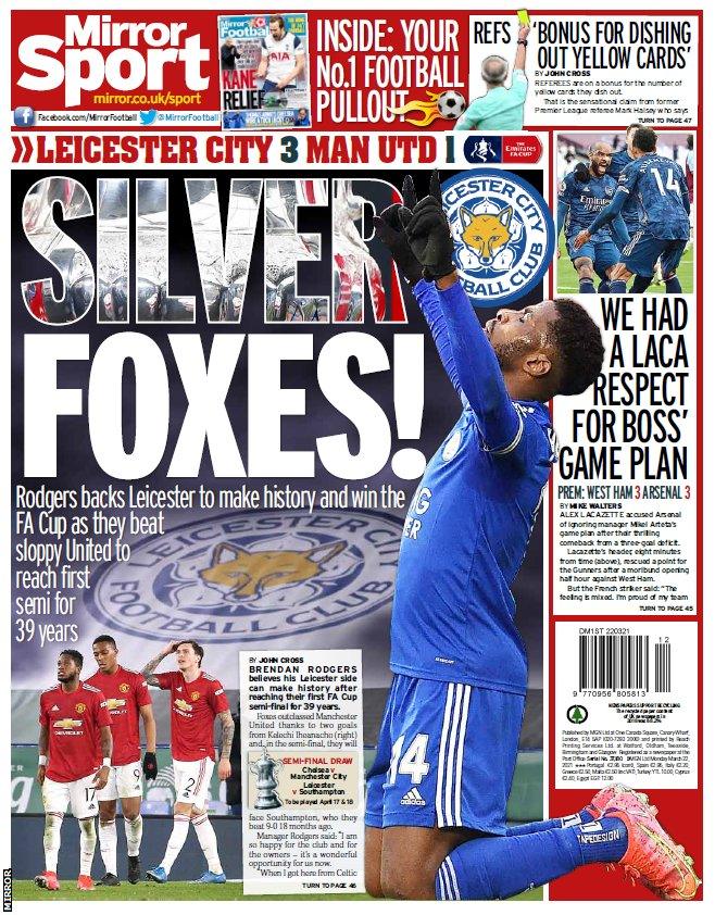 Monday's Daily Mirror