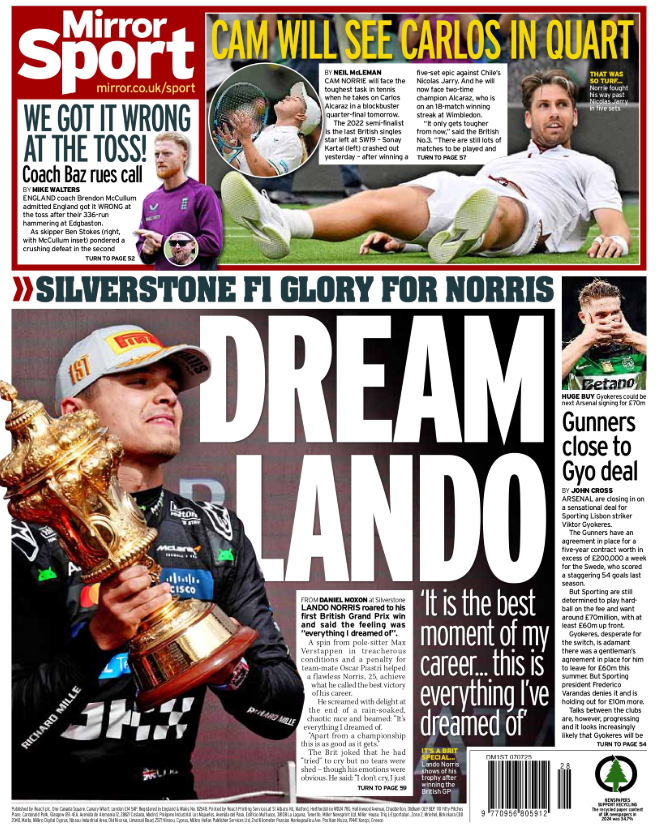 Mirror back page