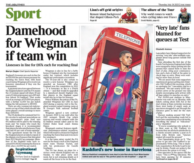 Times back page