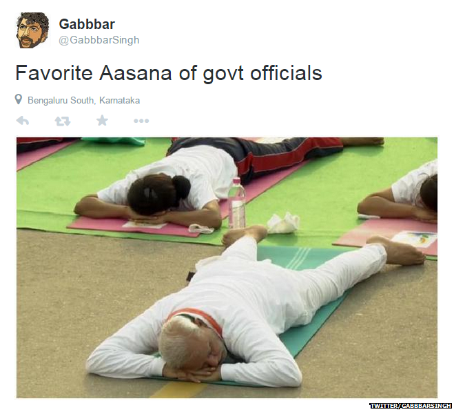 Yoga Day meme