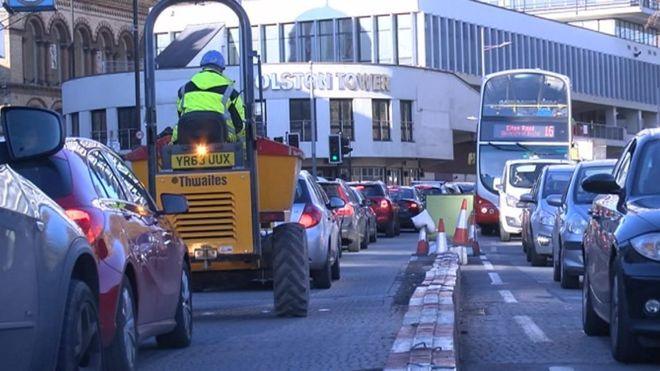 Congestion in Bristol city centre