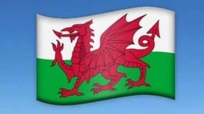 Emoji baner Cymru