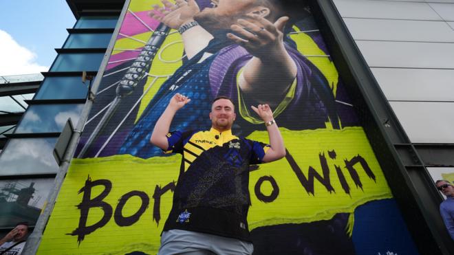 Luke Littler Mural Unveiled at Golden Square, Warrington