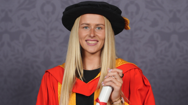 Hannah Hampton Awarded Honorary Doctorate by University of W