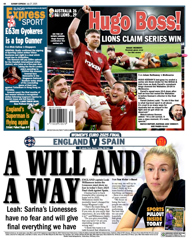 Express back page