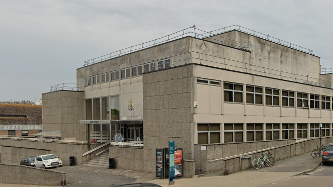 A view of the outside of Brighton Magistrates' Court.