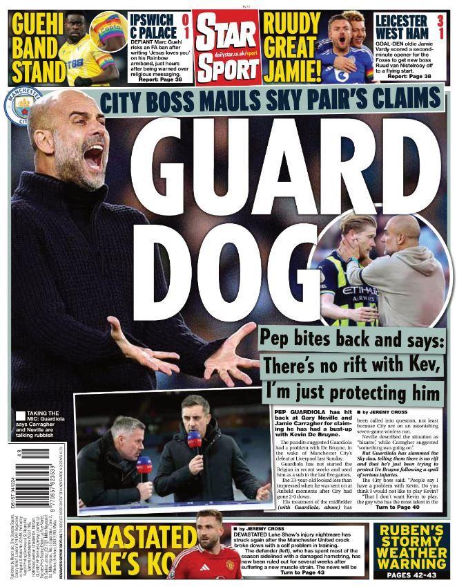 Star back page: 'Guard dog'