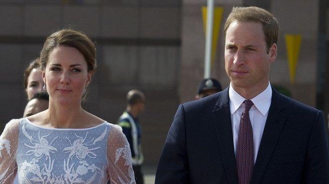 The Duke and Duchess of Cambridge depart from Kuala Lumpur Airport to travel to Kota Kinabalu, Sabah, as part of a nine-day tour of the Far East and South Pacific